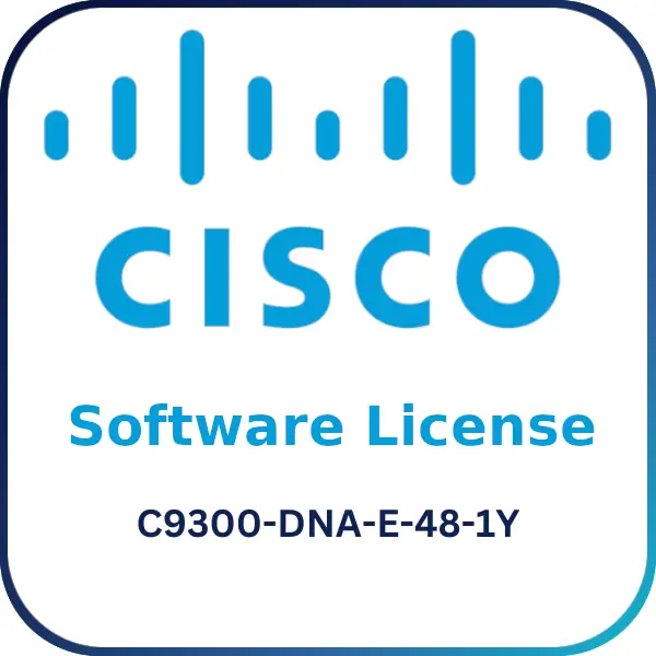 Cisco C9300-DNA-E-48-1Y - Software Licence