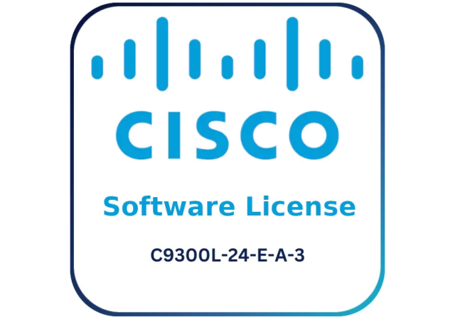 Cisco C9300L-24-E-A-3 24 port NW DNA Ess to NW DNA Adv Upgrade License (3Y) - Software License