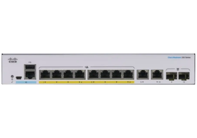 Cisco Small Business CBS250-8P-E-2G-UK - Network Switch