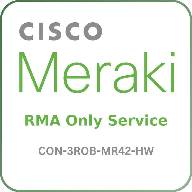 Cisco Meraki CON-3ROB-MR42-HW RMA Only Service - Warranty & Support Extension