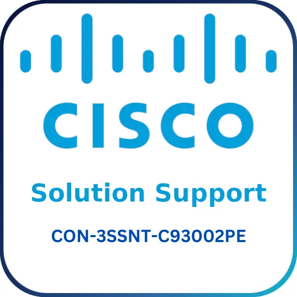 Cisco CON-3SSNT-C93002PE Solution Support - Warranty & Support Extension