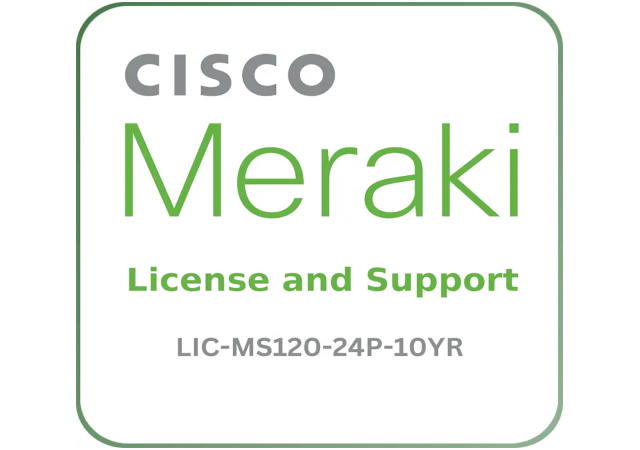 Cisco Meraki LIC-MS120-24P-10YR - License and Support Service