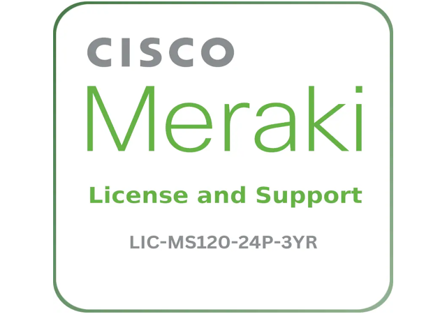 Cisco Meraki LIC-MS120-24P-3YR - License and Support Service