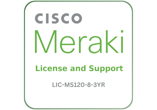 Cisco Meraki LIC-MS120-8-3YR - License and Support Service