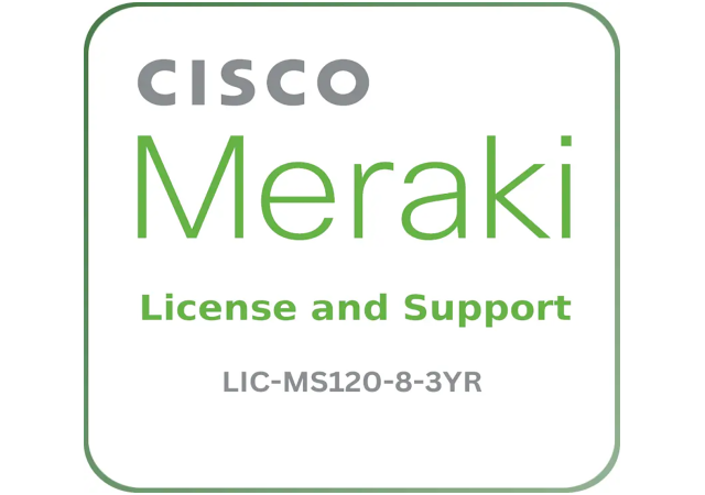 Cisco Meraki LIC-MS120-8-3YR - License and Support Service