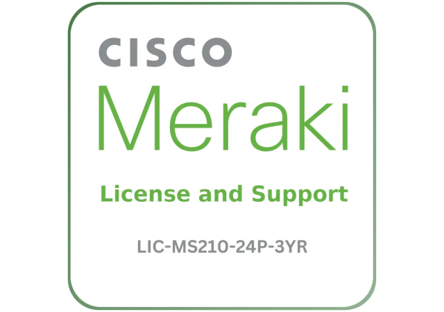 Cisco Meraki LIC-MS210-24P-3YR - License and Support Service