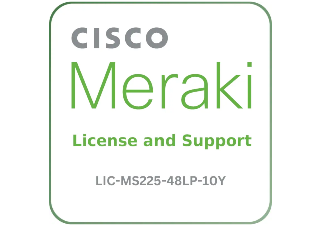 Cisco Meraki LIC-MS225-48LP-10Y - License and Support Service