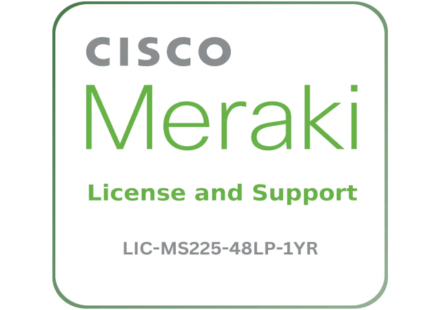 Cisco Meraki LIC-MS225-48LP-1YR - License and Support Service