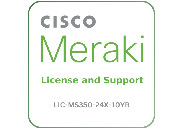 Cisco Meraki LIC-MS350-24X-10YR - License and Support Service