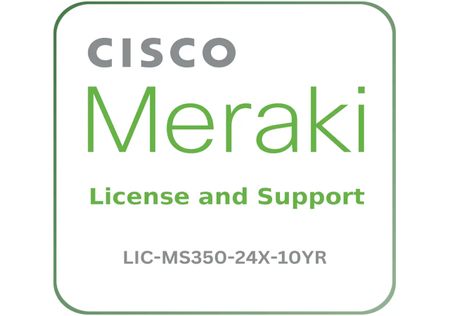 Cisco Meraki LIC-MS350-24X-10YR - License and Support Service