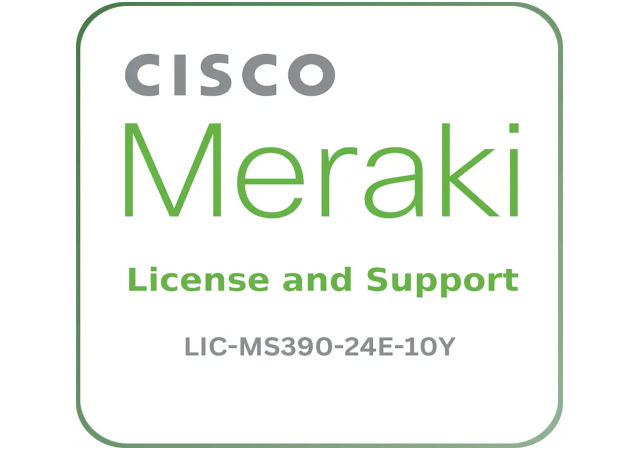 Cisco Meraki LIC-MS390-24E-10Y - License and Support Service