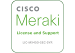 Cisco Meraki LIC-MX450-SEC-5YR - License and Support Service