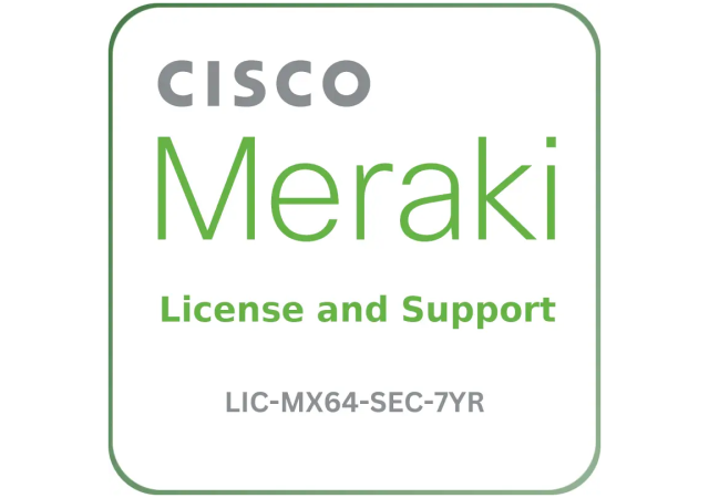 Cisco Meraki LIC-MX64-SEC-7YR - License and Support Service