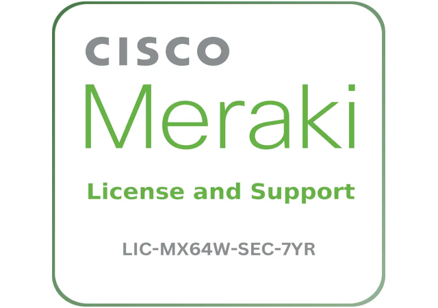 Cisco Meraki LIC-MX64W-SEC-7YR - License and Support Service