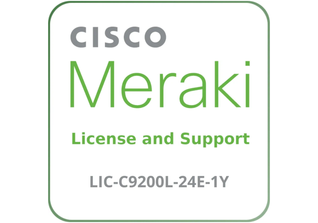 Cisco Meraki LIC-C9200L-24E-1Y Essentials - License and Support Service