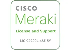 Cisco Meraki LIC-C9200L-48E-5Y Essentials - License and Support Service