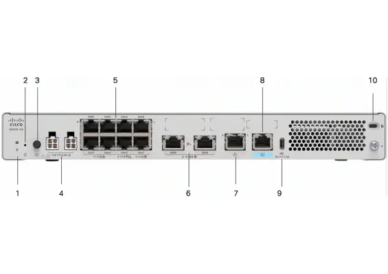 Cisco C8221-G2 - Secure Router with 2x10GE, and 8x1GE