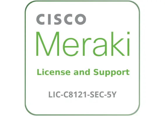 Cisco Meraki LIC-C8121-SEC-5Y - 5-year Advanced Security License and Support