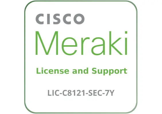 Cisco Meraki LIC-C8121-SEC-7Y - 7-year Advanced Security License and Support