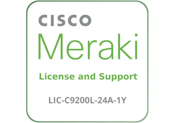Cisco Meraki LIC-C9200L-24A-1Y Advanced- License and Support Service