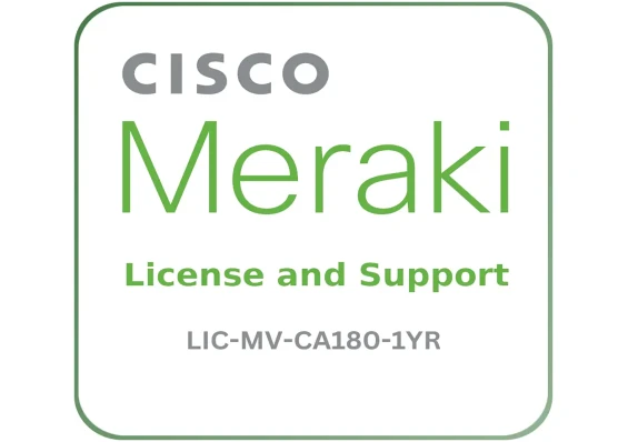 Cisco Meraki LIC-MV-CA180-1YR MV 180 Day Cloud Archive License, 1Y - License and Support Service